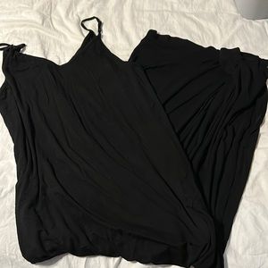 Black maxi dress